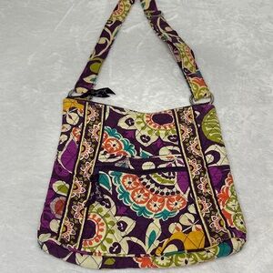 Vera Bradley Purple Multicolor Quilted Shoulder Bag